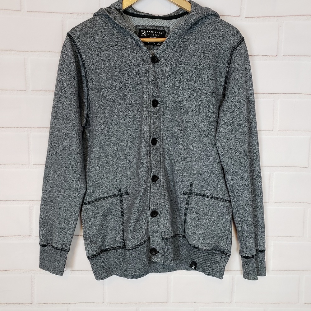 Marc Ecko Cut & Sew Gray Hoodie Size M